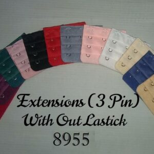 Extensions (3 Pin) Without Elastic – 8955
