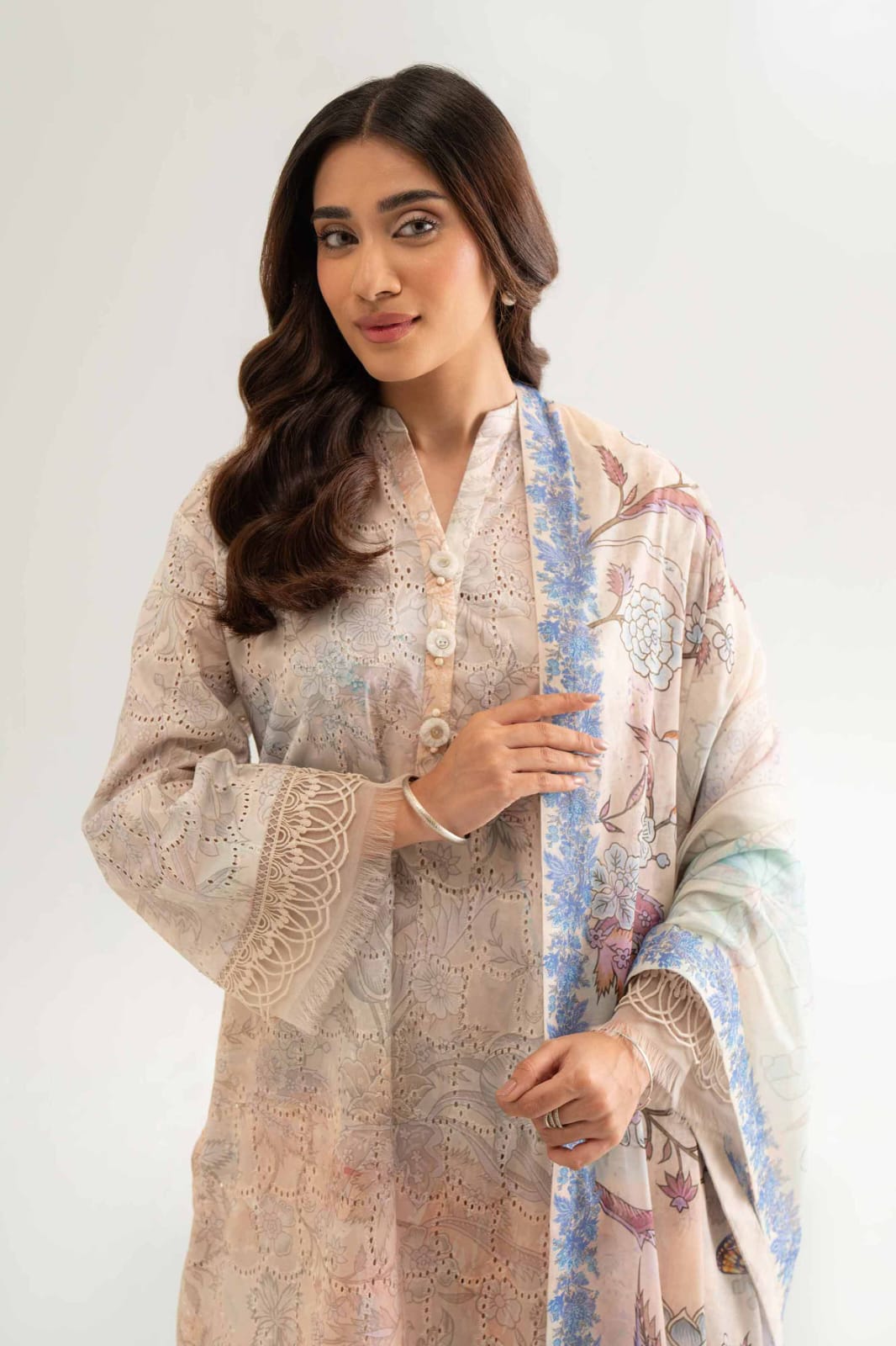 Chintz Floral Style 3 Piece Unstitched Suit