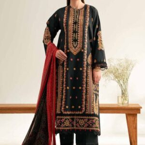 Bandhani Style Shirt 3 Piece Unstitched Suit