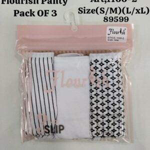 Flourish Style 1100-2 Panty – Pack of 3 (S/M & L/XL)