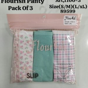 Flourish Style 1100-3 Panty – Pack of 3 (S/M & L/XL)