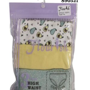 Flourish Style 1325-9 Panty – Plus Size Pack of 3 (XL–3XL)
