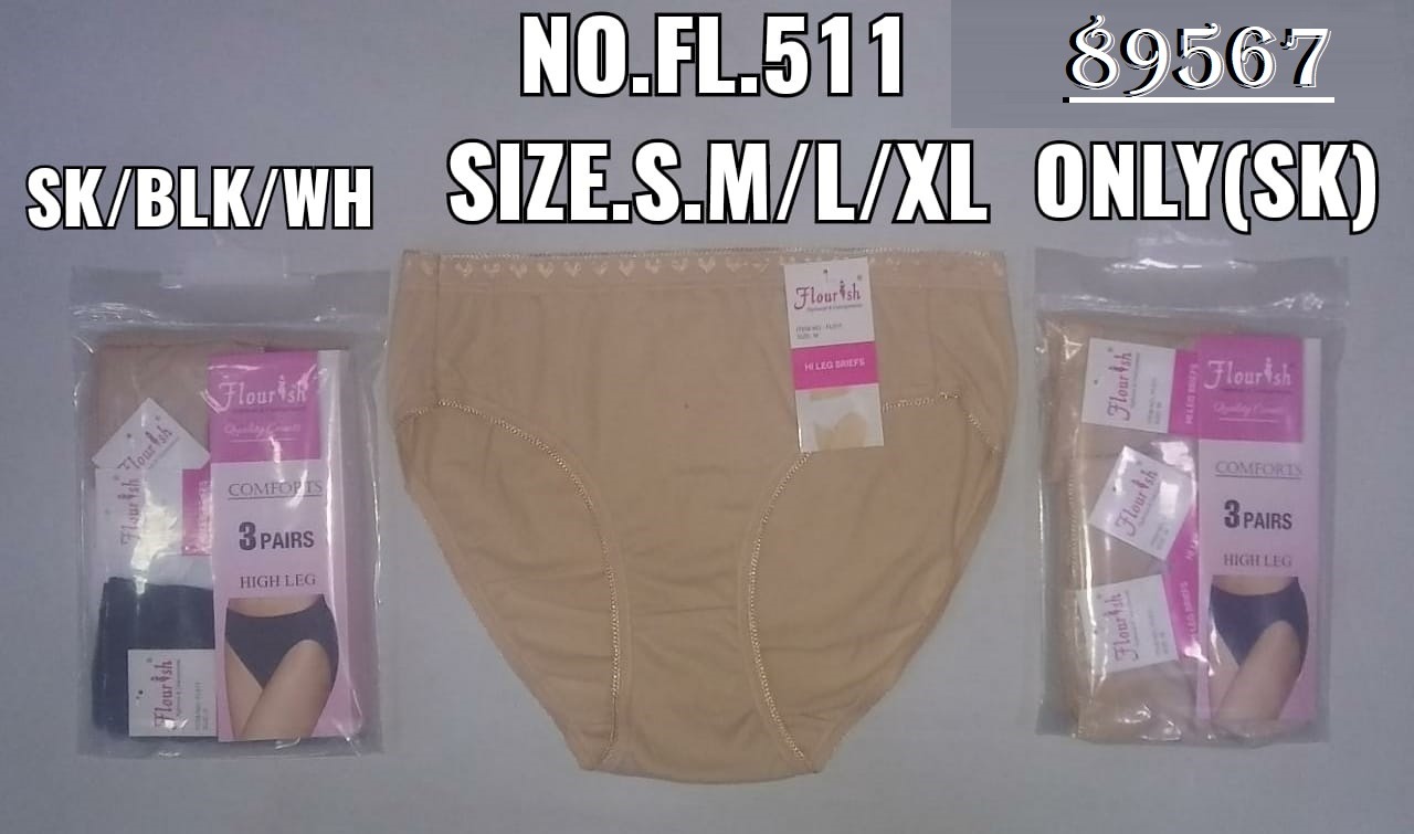 Flourish High Leg Panty – 3 Pairs Pack (S–XL)