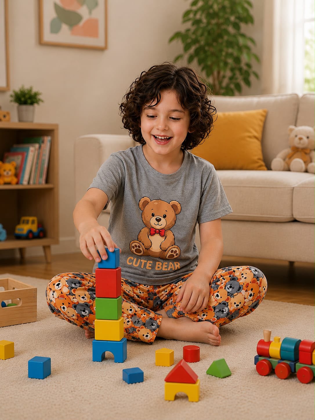 Kids Printed Night Suit 01