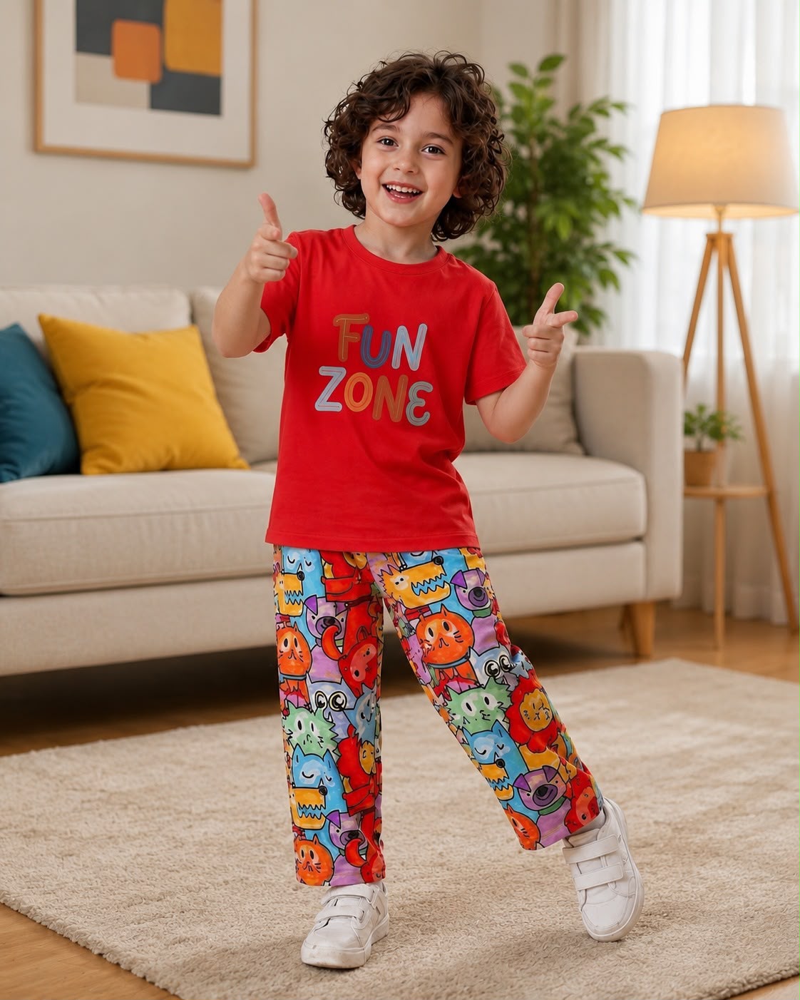 Kids Printed Night Suit 03