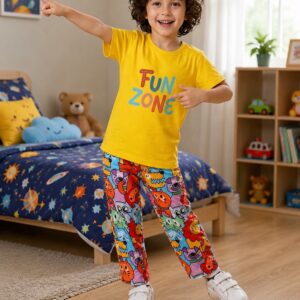 Kids Printed Night Suit 06