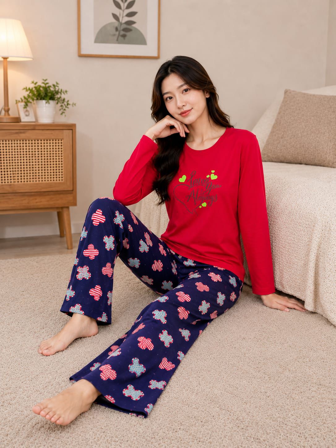Printed Design Night Suit 08